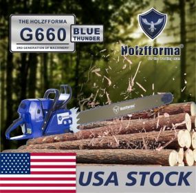 HolzfformaÂ® 92CC Blue Thunder G660 MS660 066 Gasoline Chain Saw Power Head Without Guide Bar and Chain With Normal Handle Bar