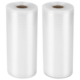 2 Rolls of Vacuum Sealer Bags Vacuum Storage Bag (size: M)